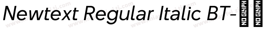 Newtext Regular Italic BT字体转换